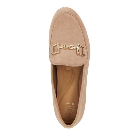 Dune London Dames Glair Suede Instappers (Taupe) - Image 3