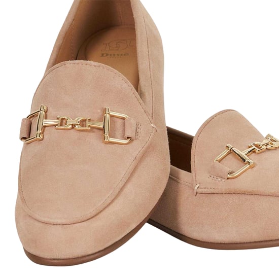 Dune London Dames Glair Suede Instappers (Taupe) - Image 4