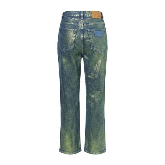 AmyLynn Dames Lupe Metallic 5-Pockets Jeans (Groen) - Image 2