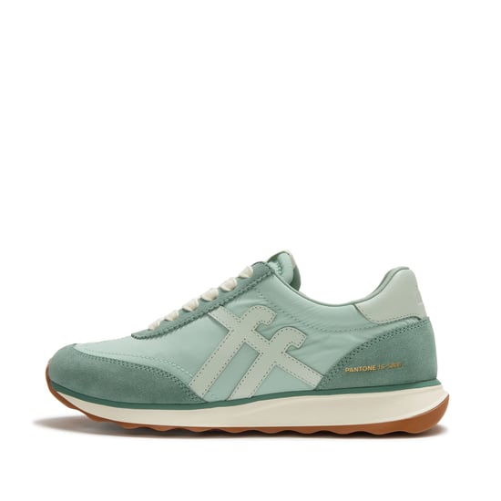 FitFlop X Pantone Retro-Q Suède Dames Groen Sneakers - Image 2