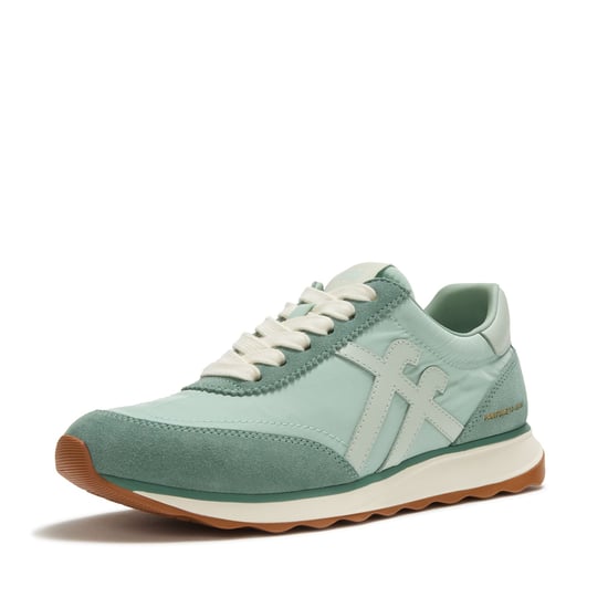 FitFlop X Pantone Retro-Q Suède Dames Groen Sneakers - Image 3