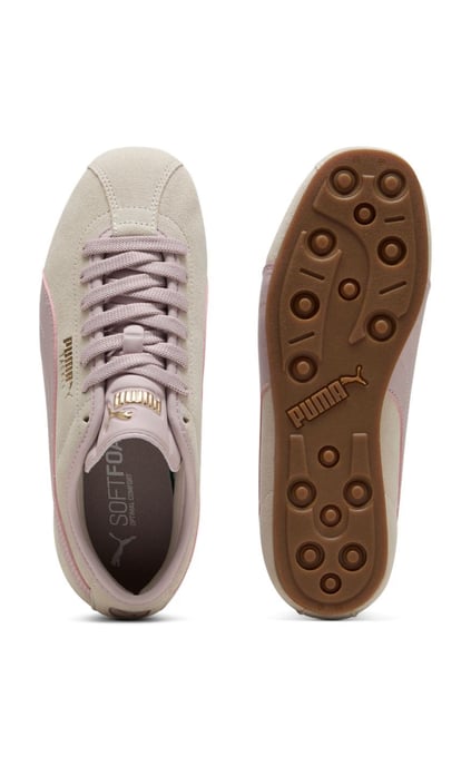 Puma Tackle Suede Dames Trainers Silver Fog/Misty Pink - Image 5