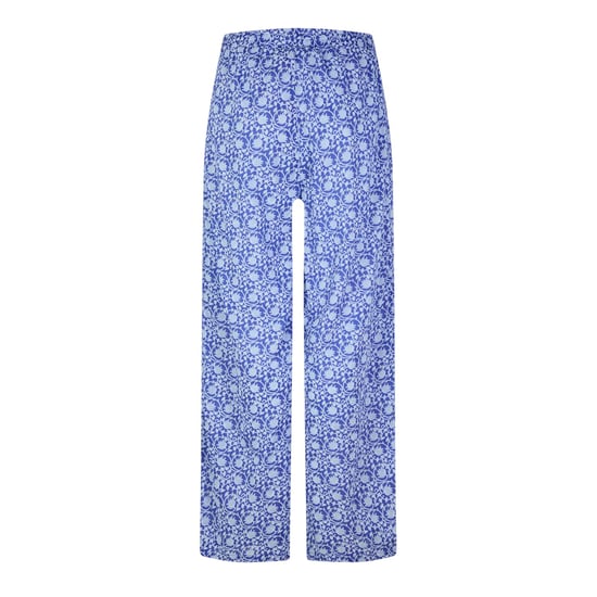 Vero Moda Damesbroek van Lycra met bloemenprint en wijde pijpen (Dresden Blauw) - Image 2