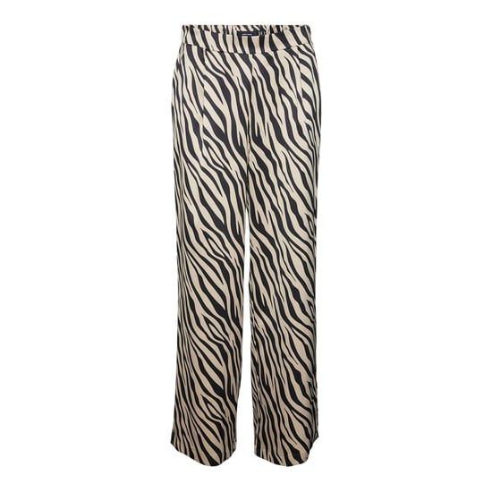 Vero Moda Damesbroek met wijde pijpen en zebraprint van Lisa (Zwart) - Image 2