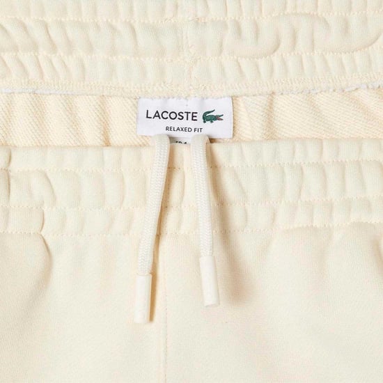 Lacoste Katoenen joggingbroek voor heren (Crème) - Image 4