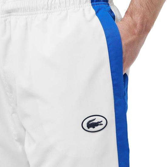 Lacoste Rechte trainingsbroek voor heren met streep aan de zijkant (Wit) - Image 4