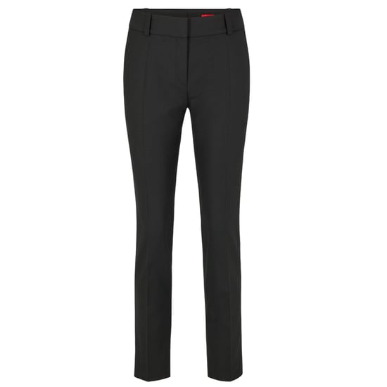 Hugo Hetana rechte broek voor dames (Zwart) - Image 2