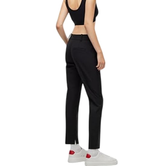 Hugo Hetana rechte broek voor dames (Zwart) - Image 3