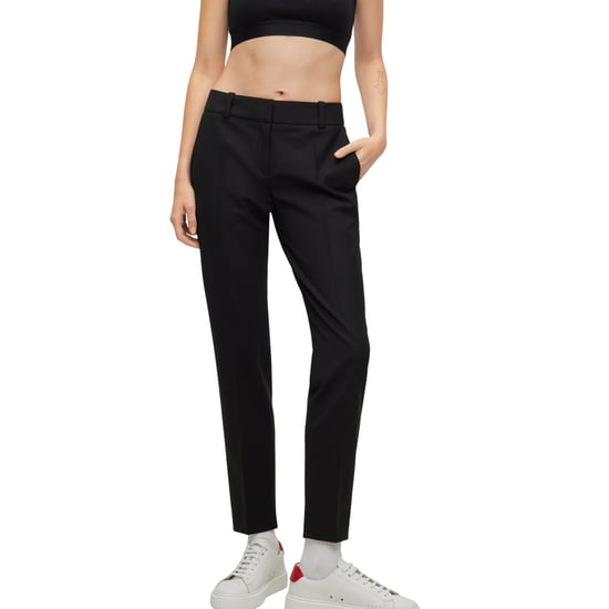 Hugo Hetana rechte broek voor dames (Zwart) - Image 5