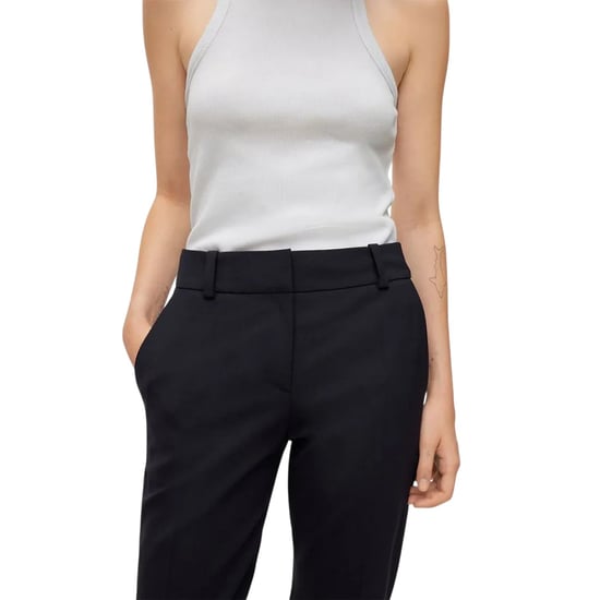 Hugo Hetana rechte broek voor dames (Donkerblauw) - Image 5