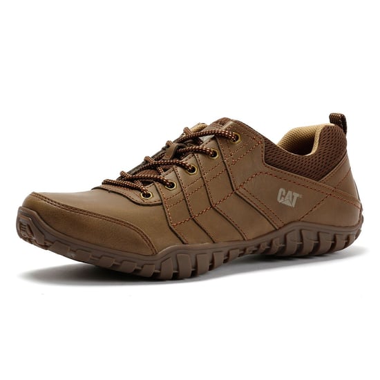 Caterpillar Instruct Suede Men's Dark Beige Lace-Up Shoes - Image 3