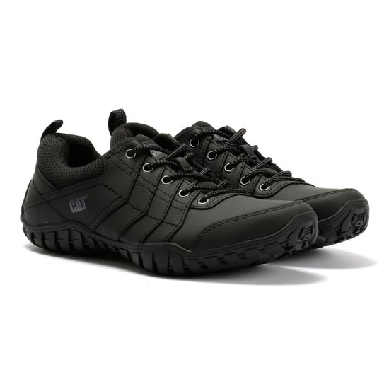 Caterpillar Instruct Suede Men's Black Lace-Up Shoes - Image 1