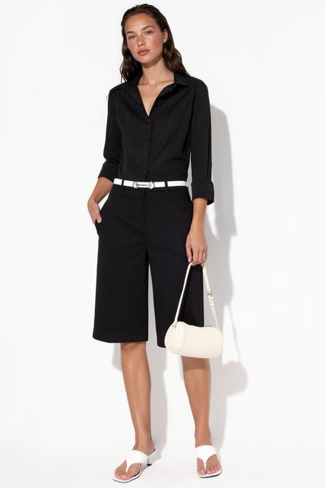 Rechtaf lopende Bermuda Shorts (zonder Ceintuur) - Image 4