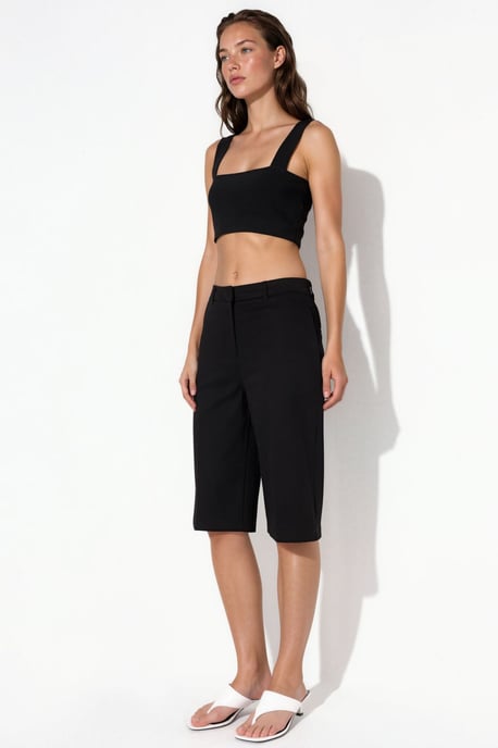 Rechtaf lopende Bermuda Shorts (zonder Ceintuur) - Image 6