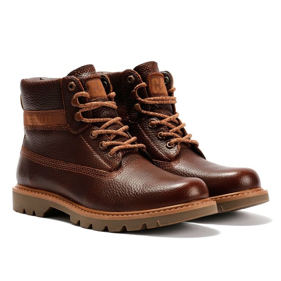 Caterpillar Colorado 2.0 Lederen Herenschoenen Glanzend Gember Boots - Image 1