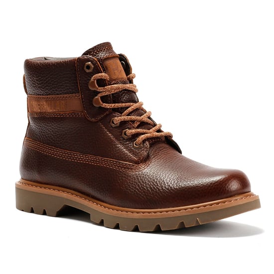 Caterpillar Colorado 2.0 Lederen Herenschoenen Glanzend Gember Boots - Image 2
