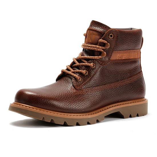 Caterpillar Colorado 2.0 Lederen Herenschoenen Glanzend Gember Boots - Image 3