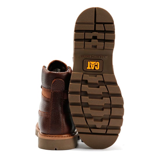 Caterpillar Colorado 2.0 Lederen Herenschoenen Glanzend Gember Boots - Image 4