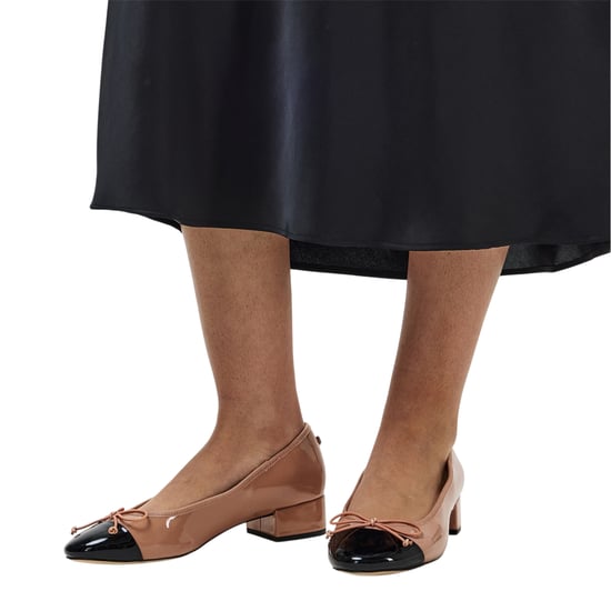 Steve Madden Damesballerina’s van Chershc met blokhak van lakleer (Natuurlijk) - Image 3