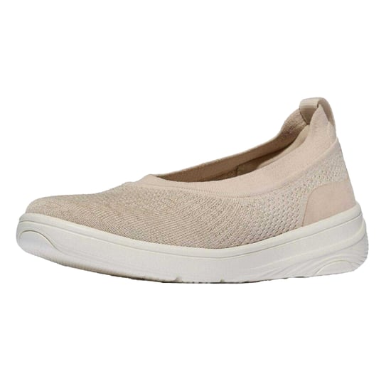 Fit Flop Gebreide ballerina’s voor dames (Beige) - Image 5