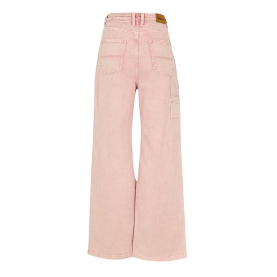 Timberland Cargo-jeans voor dames met hoge taille, wijde pijpen en een gewassen look (Perzik Roze) - Image 2