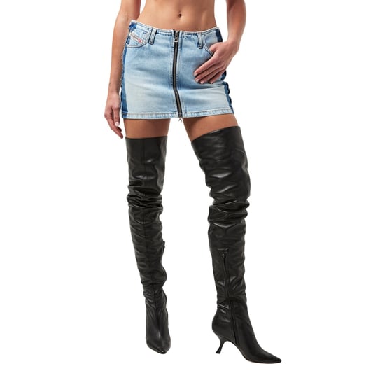 Diesel Ron S4 A-lijn minirok voor dames (normaal model) (Blauwe Denim) - Image 4