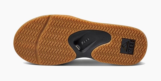 Reef Fanning Flip-Flop Black/Silver - Image 3