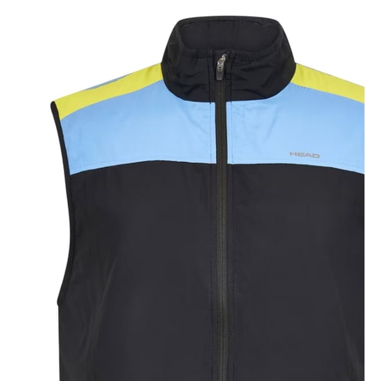 Head Mannen-endurance-vest zonder mouwen met kleurblokken (Zwart) - Image 3