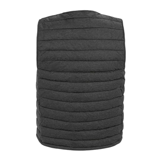 Firetrap Gewatteerd heren gilet met logo (Donkergrijs mergel) - Image 2