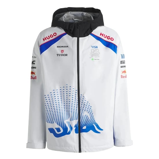 Hugo BW Visa Cash App Red Bull-jas met capuchon voor heren (Wit) - Image 1
