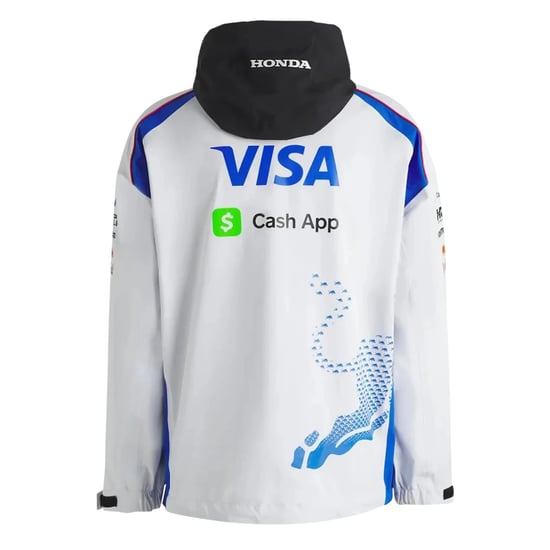 Hugo BW Visa Cash App Red Bull-jas met capuchon voor heren (Wit) - Image 2