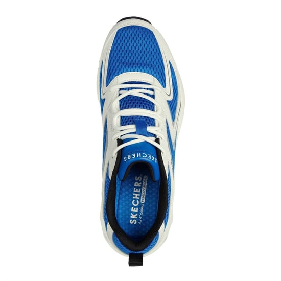 Skechers Heren-sportschoenen met overlay (Wit/blauw) - Image 3