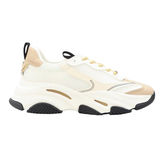 Steve Madden Dames Possession-E Platform Sneakers (Wit/Beige) - Image 1