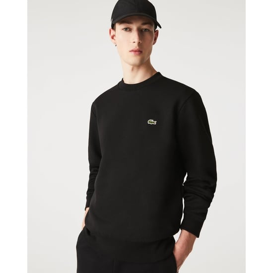 Lacoste Merk Logo Effen Zwarte Trui - Image 1