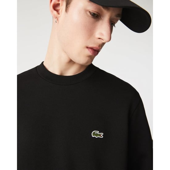 Lacoste Merk Logo Effen Zwarte Trui - Image 2