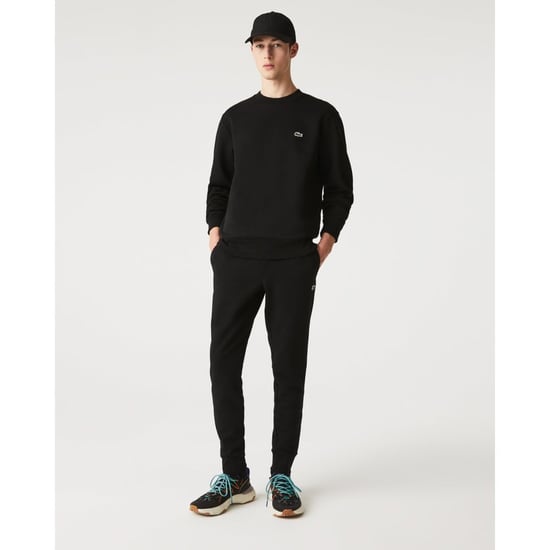 Lacoste Merk Logo Effen Zwarte Trui - Image 3
