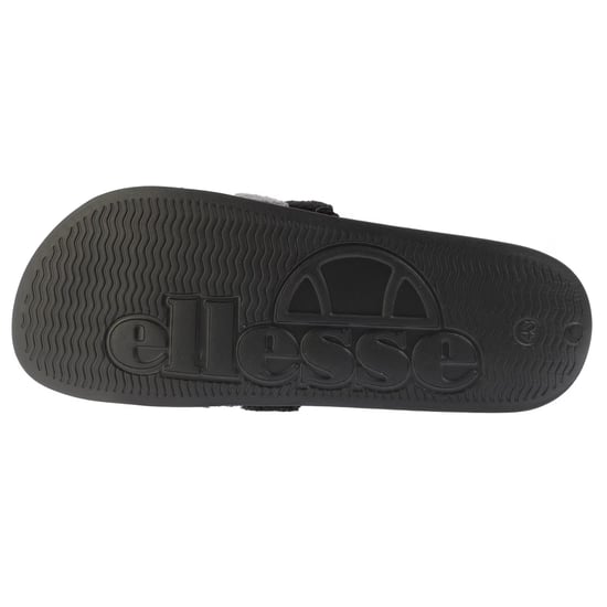 Ellesse Heren-slippers met open teen van badstof en drie strepen (Zwart/Grijs) - Image 3