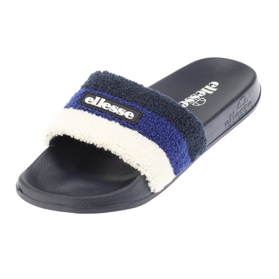 Ellesse Heren-slippers met open teen van badstof en drie strepen (NAVY/BLAUW) - Image 4
