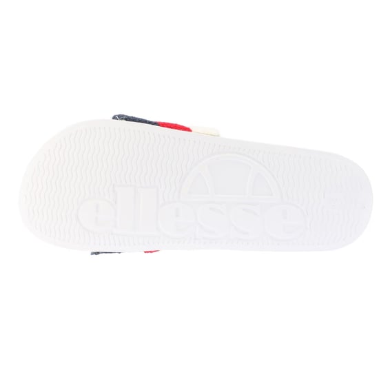 Ellesse Heren-slippers met open teen van badstof en drie strepen (Wit, Rood) - Image 3