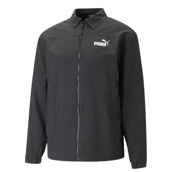 Puma Coach-jas met kraag voor heren (Zwart) - Image 1