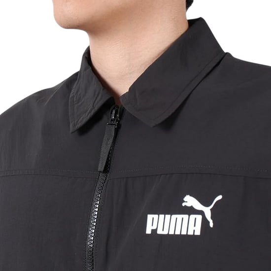 Puma Coach-jas met kraag voor heren (Zwart) - Image 3