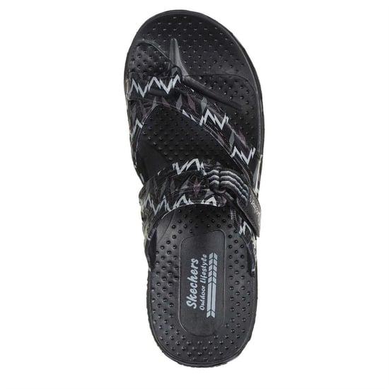 Skechers Dames Reggae Zig Zag Sandalen (Zwart/Grijs) - Image 3