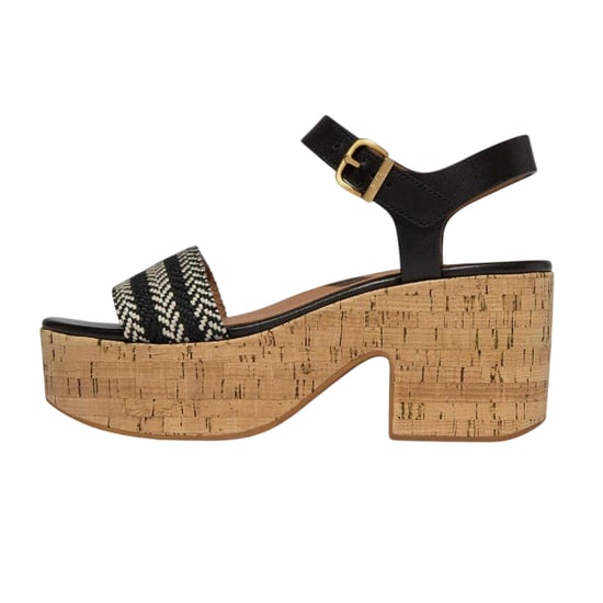 FitFlop Eloise leren plateausandalen voor dames (Zwart) - Image 2