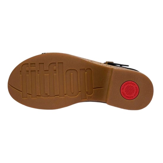 FitFlop Eloise leren plateausandalen voor dames (Zwart) - Image 4