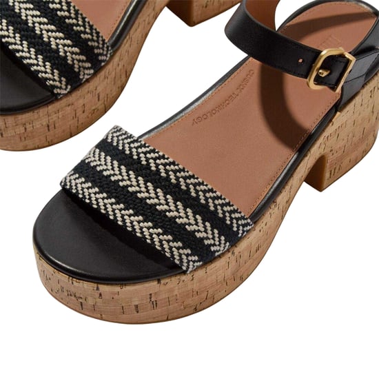 FitFlop Eloise leren plateausandalen voor dames (Zwart) - Image 6