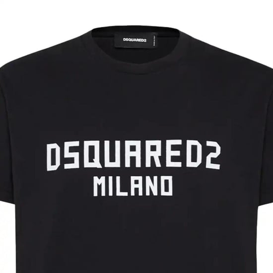 DSquared2 Heren Milano Katoen T-Shirt (Zwart) - Image 4