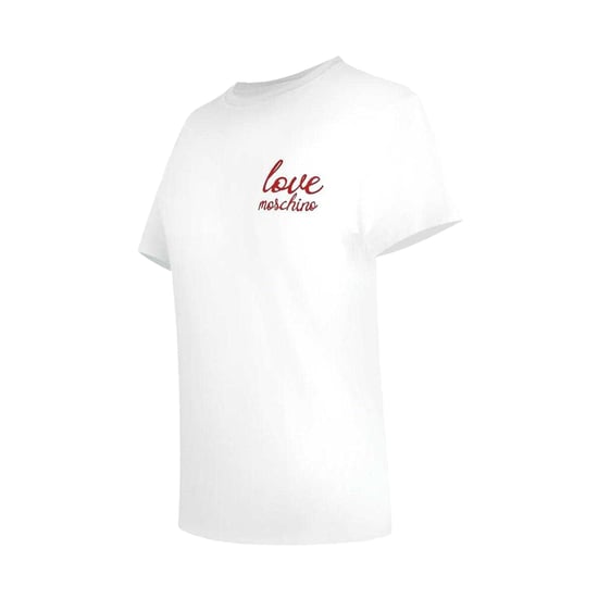 Love Moschino Dames/Dames Klein Logo T-Shirt (Wit) - Image 3