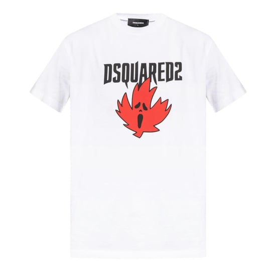 DSquared2 Heren Ghost Maple Leaf Cool Fit T-Shirt (Wit) - Image 1