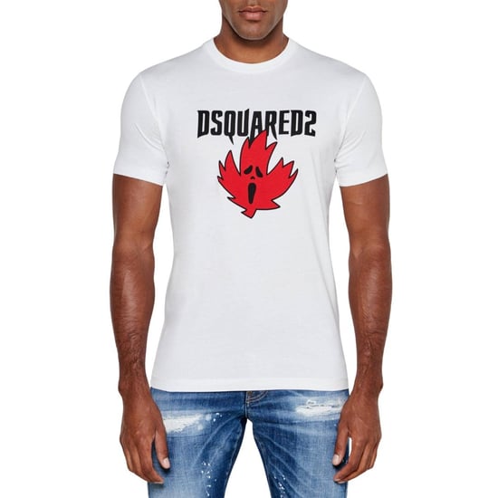 DSquared2 Heren Ghost Maple Leaf Cool Fit T-Shirt (Wit) - Image 2
