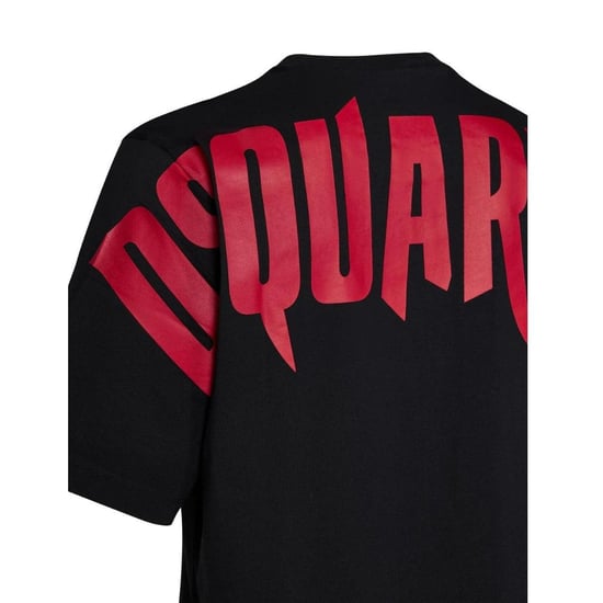 DSquared2 Heren Horror Tekst Logo T-Shirt (Zwart) - Image 4
